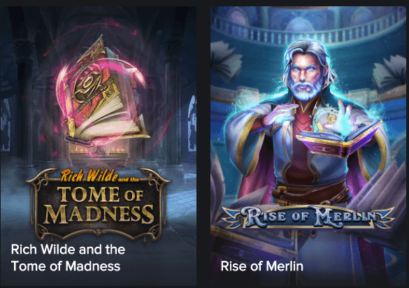 Play'n GO Tome of Madness και Rise of Merlin