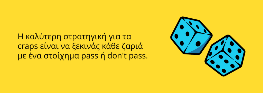 Στρατηγική Craps και στοιχήματα