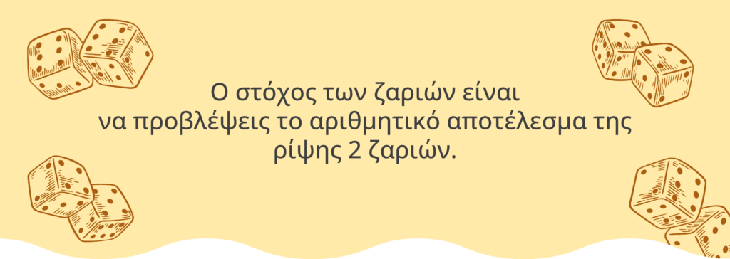 Ο στόχος του παιχνιδιού craps 