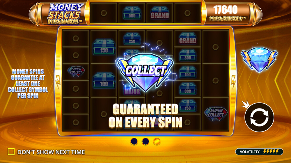 money stacks megaways collect