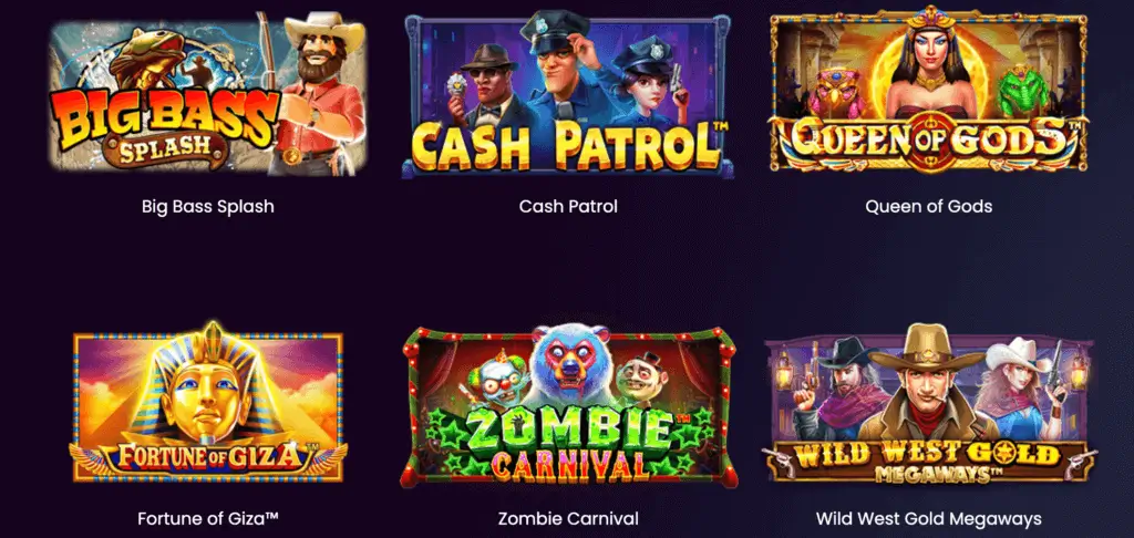 Εικόνες απο φρουτάκια της Pragmatic Play από την επίσημη ιστοσελίδα της.