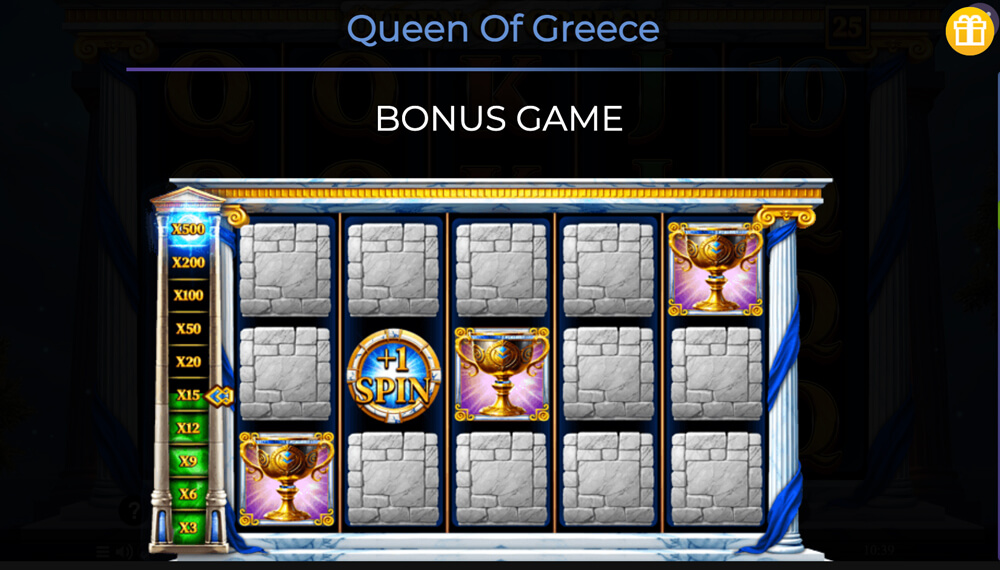 queen of greece bonus game