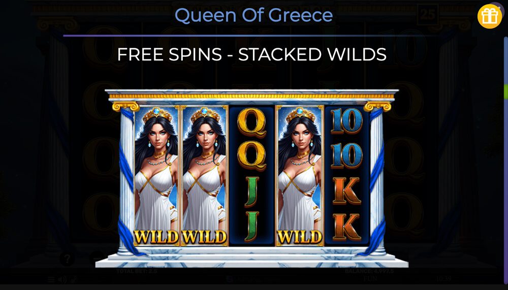queen of greece stacked wilds